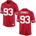 Men's Ohio State Buckeyes #93 Tracy Sprinkle Red Nike NCAA College Football Jersey Cheap IQC4244WX